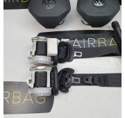 CADDY 2K7 DASHBOARD AIRBAG SET VEILIGHEIDSRIEMEN GORDELSPANNERS LUCHTGORDIJNEN
