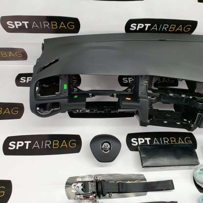 GOLF 7 VII ARMATURENBRETT AIRBAG KIT GURTE KOPFAIRBAGS 2