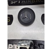 MERCEDES W206 GUMA SALPICADERO TABLERO DE INSTRUMENTOS AIRBAG CONJUNTO CINTURONES DE SEGURIDAD