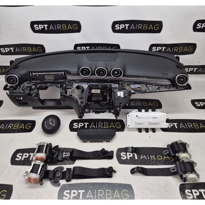 MERCEDES KLASA C W206 DASHBOARD AIRBAG KIT SEAT BELTS 2