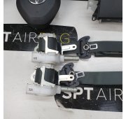 TOYOTA COROLLA E21 CRUSCOTTO AIRBAG SET CINTURE DI SICUREZZA