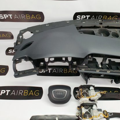 A6 C7 ARMATURENBRETT AIRBAG KIT SICHERHEITSGURTE KOPFAIRBAGS 2