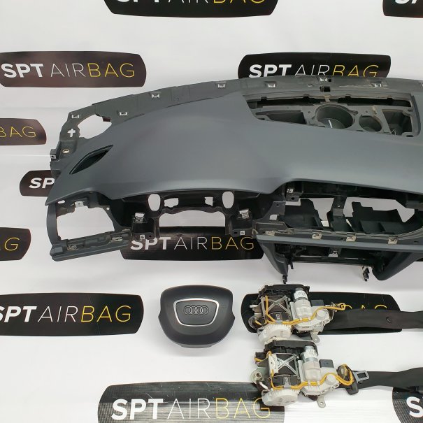 A6 C7 DASHBOARD AIRBAG SET REEKS ZITBANDEN