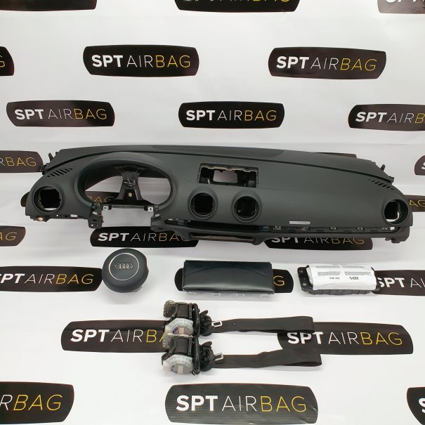 A3 S3 RS3 8V0 S-LINE SALPICADERO TABLERO DE INSTRUMENTOS AIRBAG CONJUNTO CINTURONES DE SEGURIDAD