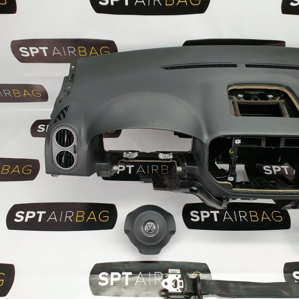 GOLF 6 PLUS CRUSCOTTO AIRBAG SET CINTURE DI...