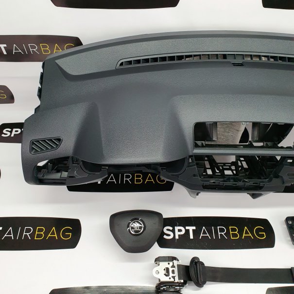 FABIA 3 FACELIFTING DASHBOARD AIRBAG SET REEKS...