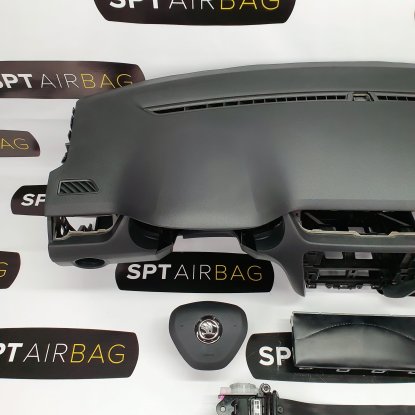 OCTAVIA 3 DASHBOARD AIRBAG SET REEKS GORDELS 2