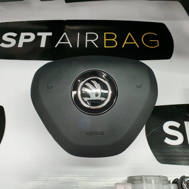 OCTAVIA III 3 DASHBOARD AIRBAG KIT SEAT BELTS