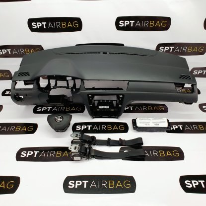 RAPID SALPICADERO TABLERO DE INSTRUMENTOS AIRBAG CONJUNTO CINTURONES DE SEGURIDAD