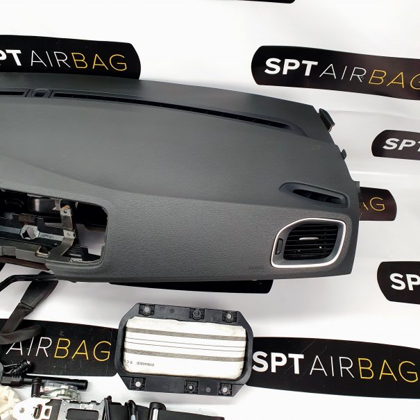 V60 DASHBOARD AIRBAG SET REEKS ZITBANDEN...