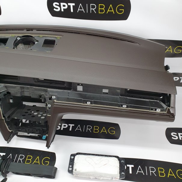 PASSAT B8 KONSOLA DESKA ROZDZIELCZA BRĄZ AIRBAG...