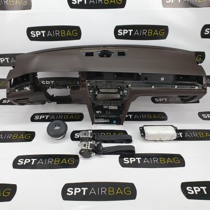 PASSAT B8 CRUSCOTTO MARRONE AIRBAG SET CINTURE DI SICUREZZA