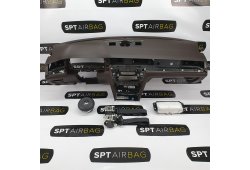 PASSAT B8 SALPICADERO TABLERO DE INSTRUMENTOS MARRON AIRBAG CONJUNTO CINTURONES DE SEGURIDAD