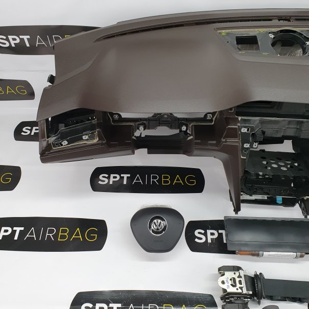 PASSAT B8 ARMATURENBRETT BRAUNE AIRBAG KIT...