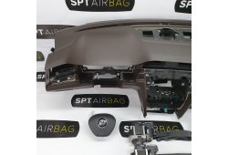 PASSAT B8 KONSOLA DESKA ROZDZIELCZA BRĄZ AIRBAG PODUSZKI PASY