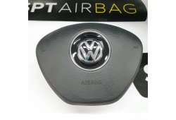 PASSAT B8 DASHBOARD BRUINE AIRBAG SET REEKS GORDELS