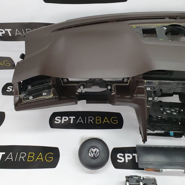 PASSAT B8 ARMATURENBRETT BRAUNE AIRBAG KIT...