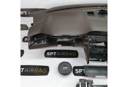 PASSAT B8 DASHBOARD BRUINE AIRBAG SET REEKS GORDELS