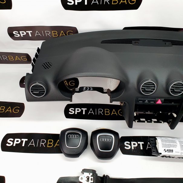 A3 8P TABLEAU DE BORD AIRBAG ENSEMBLE FACELIFTING