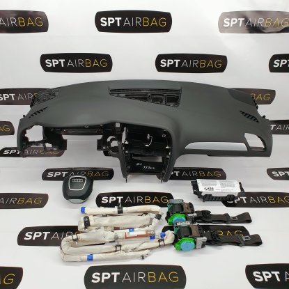 A4 B8 ARMATURENBRETT AIRBAG KIT SICHERHEITSGURTE KOPFAIRBAGS AIRBAG