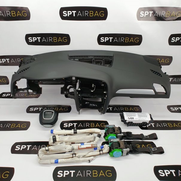 A4 B8 CRUSCOTTO AIRBAG SET CINTURE DI SICUREZZA AIRBAG DA TETTO