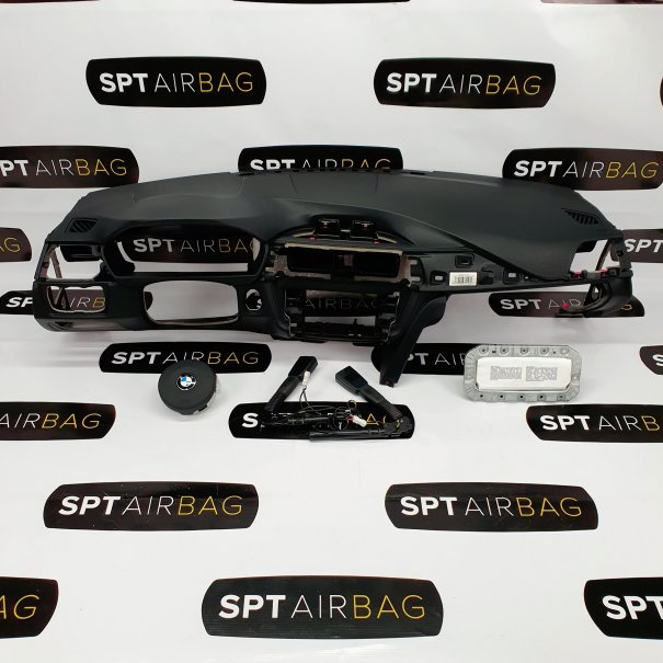 F32 F33 F36 ARMATURENBRETT AIRBAG KIT GURTSTRAFFERN