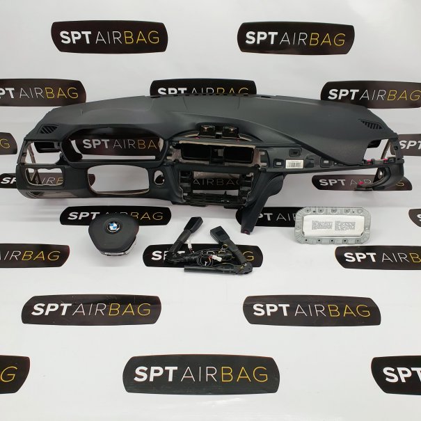 F32 F33 F36 ARMATURENBRETT AIRBAG KIT GURTSTRAFFERN