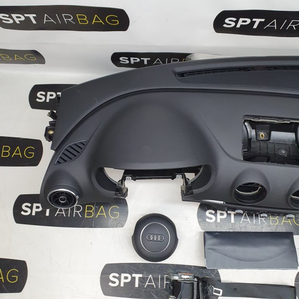 A3 8V DASHBOARD AIRBAG SET REEKS ZITBANDEN...
