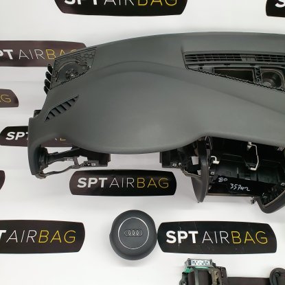 A4 B8 LIFT S-LINE  DASHBOARD AIRBAG KIT SET BELTS 2