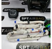A4 B8 CRUSCOTTO AIRBAG SET CINTURE DI SICUREZZA AIRBAG DA TETTO
