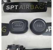A4 B9 HEAD UP CRUSCOTTO AIRBAG SET CINTURE DI SICUREZZA AIRBAG DA TETTO