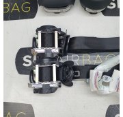 A4 B9 HEAD UP CRUSCOTTO AIRBAG SET CINTURE DI SICUREZZA AIRBAG DA TETTO