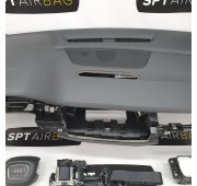 Q7 4M KONSOLA DESKA ROZDZIELCZA AIRBAG PODUSZKI PASY