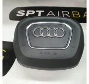 Q7 4M KONSOLA DESKA ROZDZIELCZA AIRBAG PODUSZKI PASY