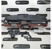 F10 F11 ZIMTBRAU CRUSCOTTO AIRBAG SET PRETENSIONATORI