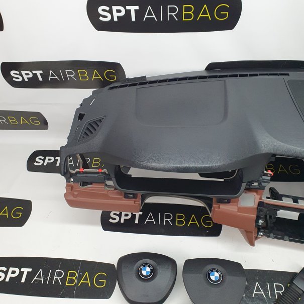 F10 F11 ZIMTBRAU CRUSCOTTO AIRBAG SET...