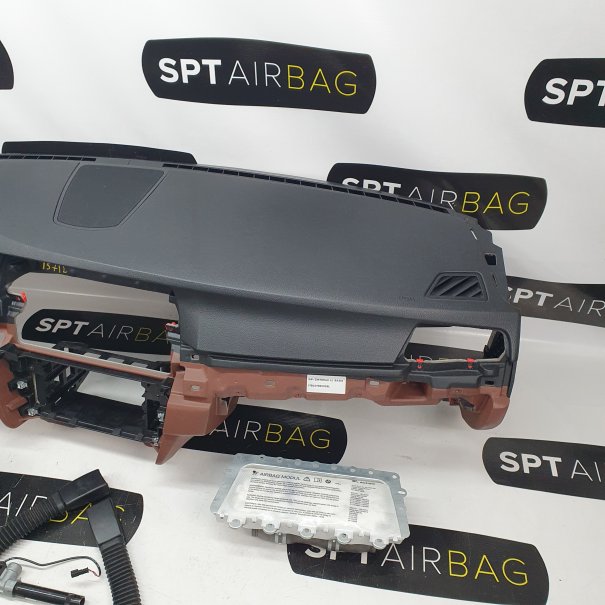 F10 F11 ZIMTBRAU CRUSCOTTO AIRBAG SET...