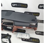 F10 F11 ZIMTBRAU CRUSCOTTO AIRBAG SET PRETENSIONATORI