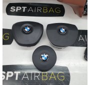 F10 F11 ZIMTBRAU CRUSCOTTO AIRBAG SET PRETENSIONATORI