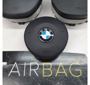 F10 F11 ZIMTBRAU CRUSCOTTO AIRBAG SET PRETENSIONATORI