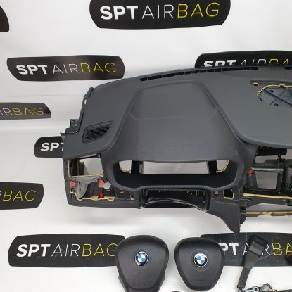 X3 F25 ARMATURENBRETT AIRBAG KIT GURTSTRAFFERN 2