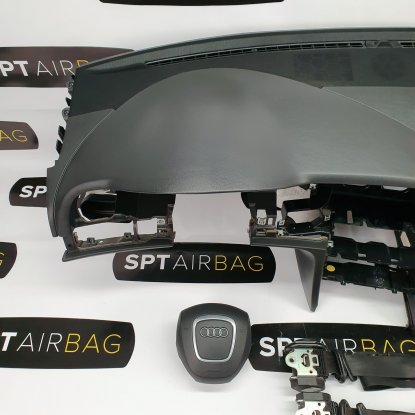 A6 C6 4F0 DASHBOARD AIRBAG KIT SET BELTS 2