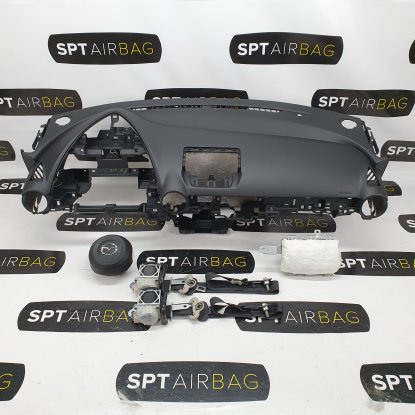 MAZDA 2 LIFT CRUSCOTTO AIRBAG SET CINTURE DI SICUREZZA