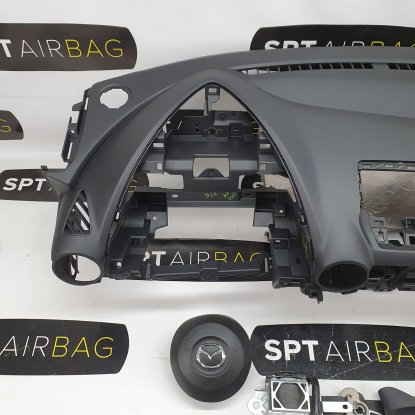 MAZDA 2 DASHBOARD AIRBAG KIT SEAT BELTS 2