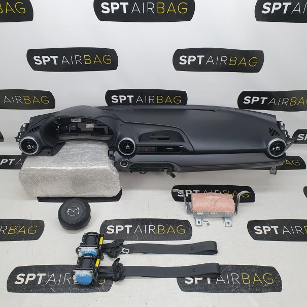 MAZDA MX5 SALPICADERO TABLERO DE INSTRUMENTOS AIRBAG CONJUNTO CINTURONES DE SEGURIDAD