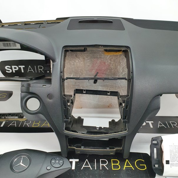 C KLASA W204 ARMATURENBRETT AIRBAG KIT SICHERHEITSGURTE