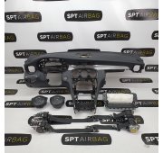 C KLASA W205 AUTOMAT CRUSCOTTO AIRBAG SET CINTURE DI SICUREZZA