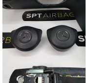 C KLASA W205 AUTOMAT CRUSCOTTO AIRBAG SET CINTURE DI SICUREZZA