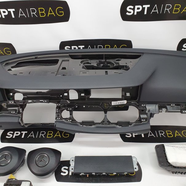 KLASA E W213 CRUSCOTTO AIRBAG SET CINTURE DI...