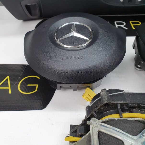 KLASA E W213 CRUSCOTTO AIRBAG SET CINTURE DI...